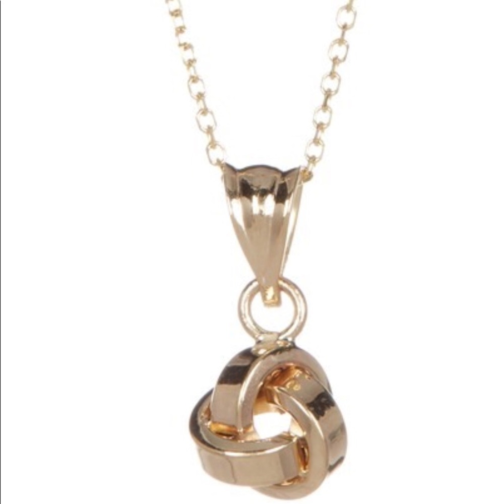 Karat Rush 10k Gold knotted Pendant Necklace